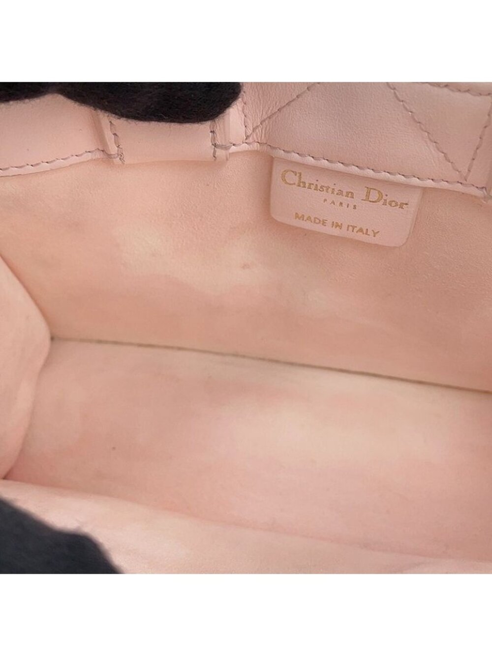 Dior Handbag Macro Cannage Book Tote Mini Calf Leather - Picture 10 of 10